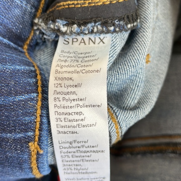 SPANX DISTRESSED SKINNY JEANS #20203R Small - Picture 5 of 14